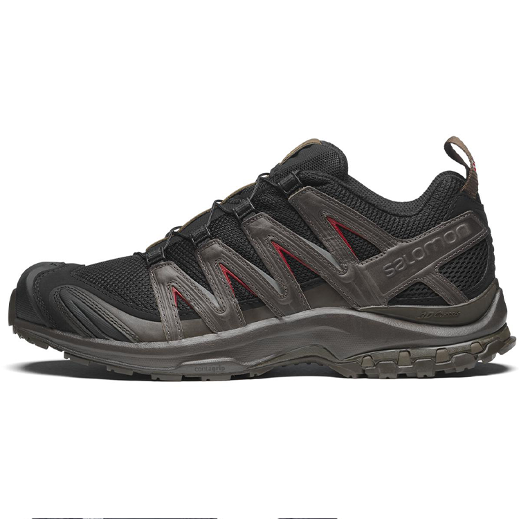 Salomon XA Pro 3D La Yaute Sneakers – Black & Charcoal with Red Details