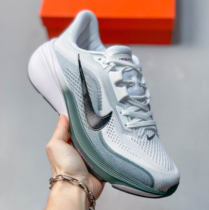 Nike Air Zoom Pegasus 42 – White / Black / Cool Grey / Glacier Blue Running Sneaker