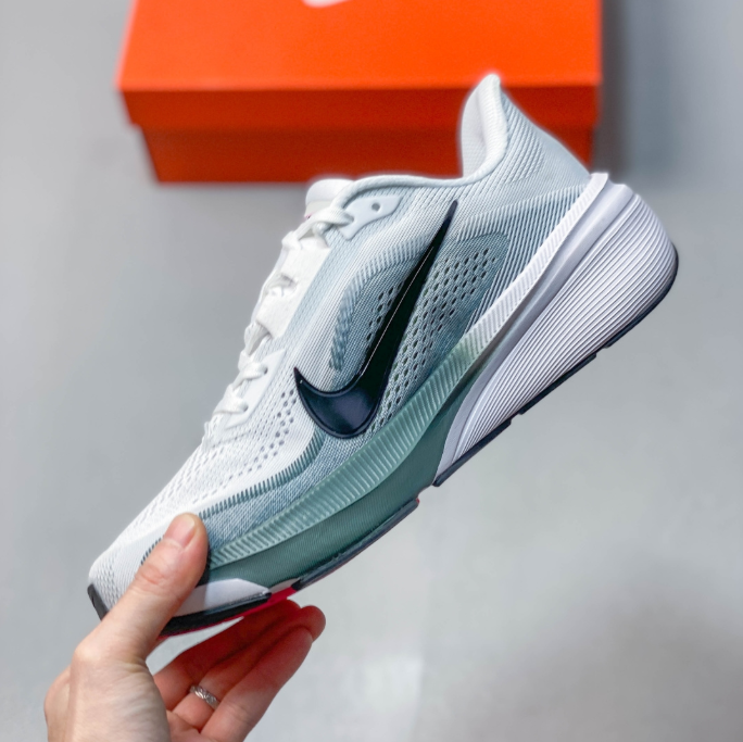 Nike Air Zoom Pegasus 42 – White / Black / Cool Grey / Glacier Blue Running Sneaker