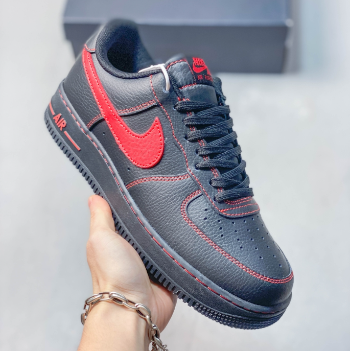 Nike Air Force 1 '07 Low Black Red IM5755-700
