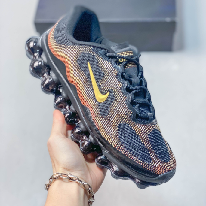 Nike Air Liquid Max Black/Orange Gradient Yellow Swoosh IQ7634-069