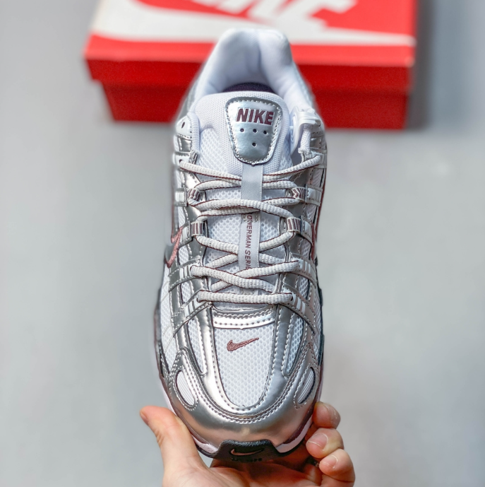 Nike P-6000 Premium Metallic Silver / Burgundy HF0728-201