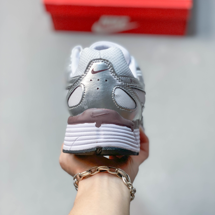 Nike P-6000 Premium Metallic Silver / Burgundy HF0728-201
