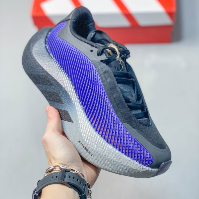 Adidas Hyperboost EDGE  Carbon Black / Electric Blue LA6214