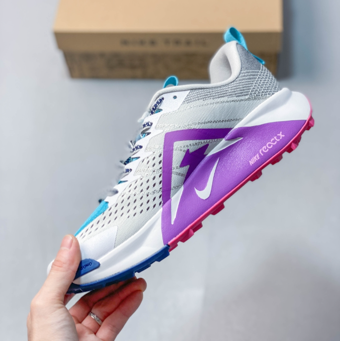 Nike ReactX Wildhorse 10 Platinum / Vivid Purple / Teal FV2338-009