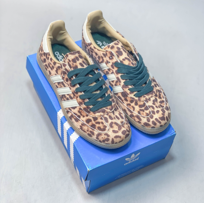 adidas Originals Samba OG Leopard Print / Teal Lace KI6674