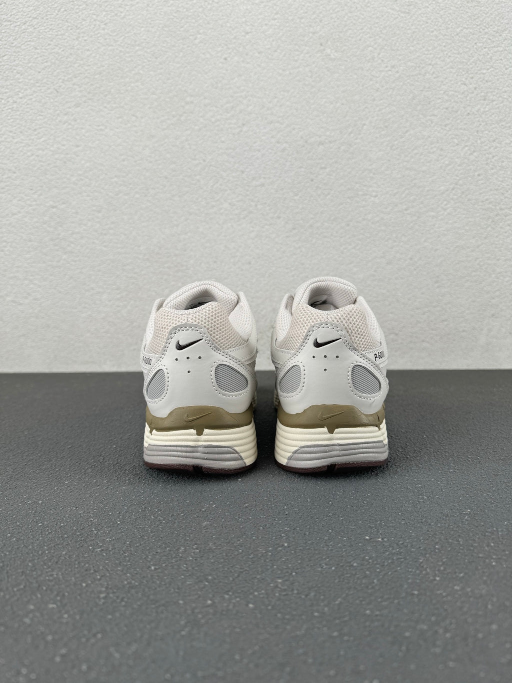 Nike P-6000 – White / Light Grey / Dark Brown Retro Running Sneaker
