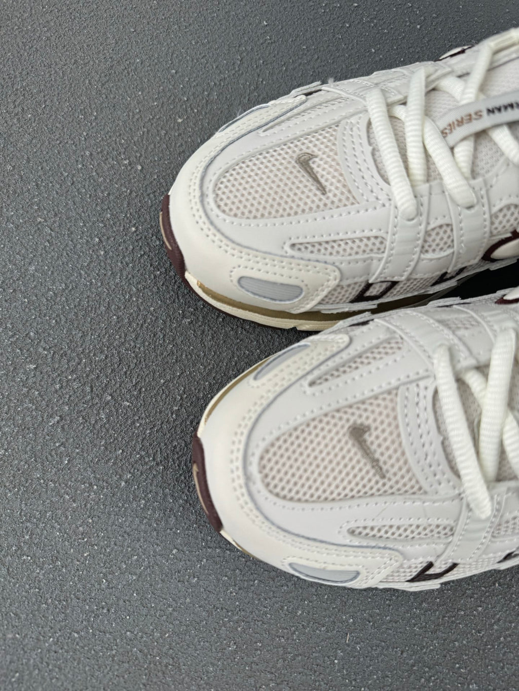 Nike P-6000 – White / Light Grey / Dark Brown Retro Running Sneaker