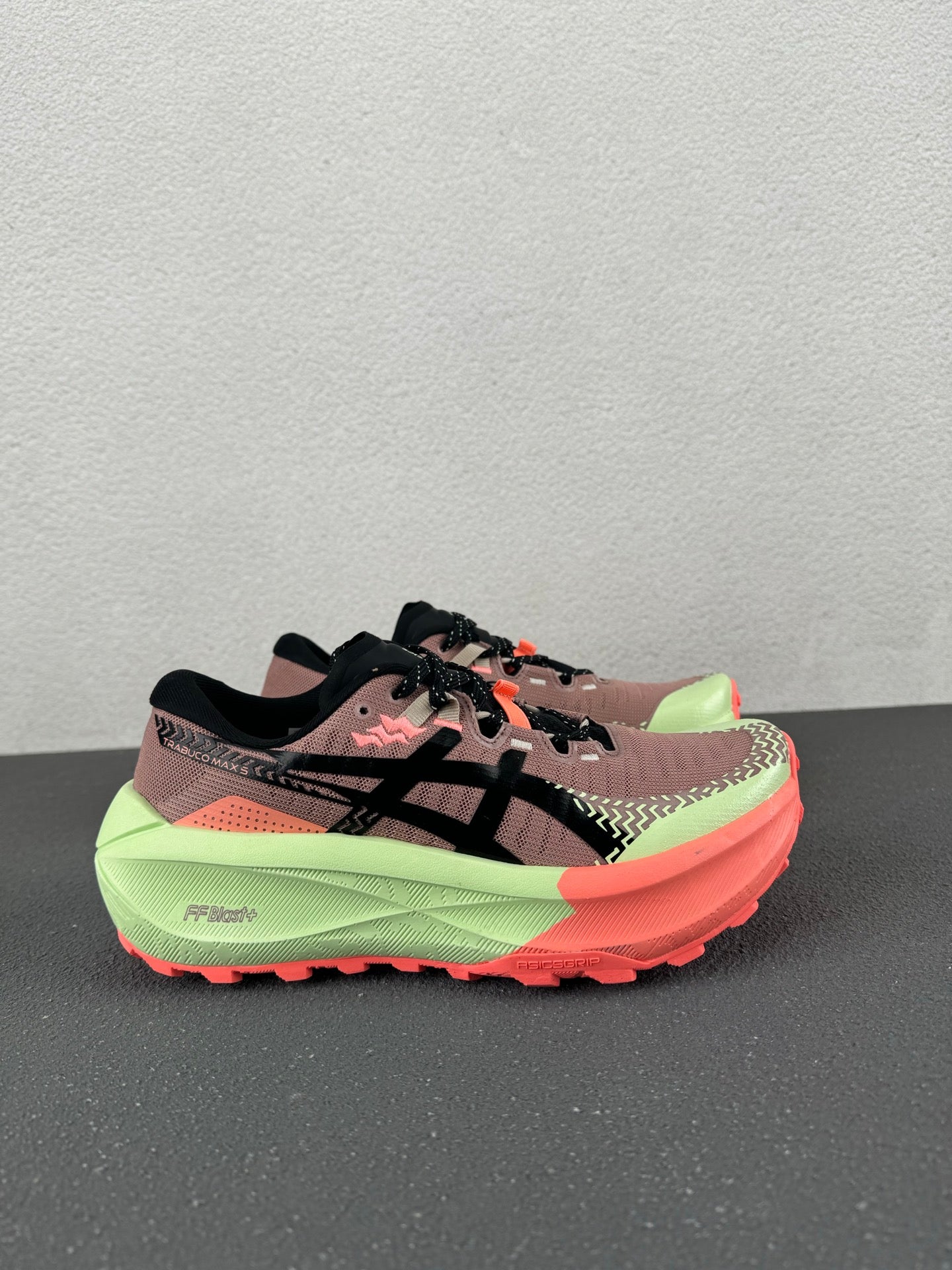 ASICS GEL-Trabuco 12 – Smokey Rose / Lime Green Trail Running Sneaker