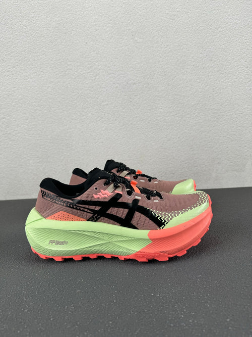ASICS GEL-Trabuco 12 – Smokey Rose / Lime Green Trail Running Sneaker