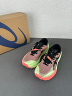 ASICS GEL-Trabuco 12 – Smokey Rose / Lime Green Trail Running Sneaker