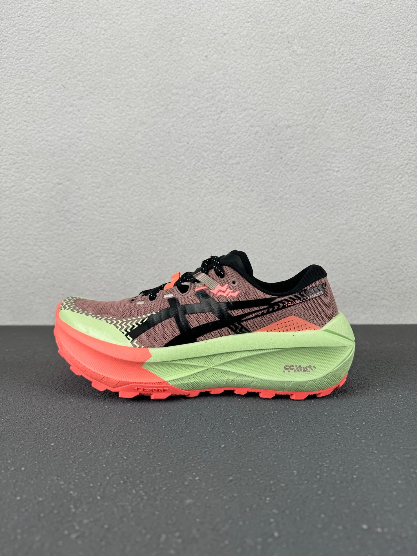 ASICS GEL-Trabuco 12 – Smokey Rose / Lime Green Trail Running Sneaker