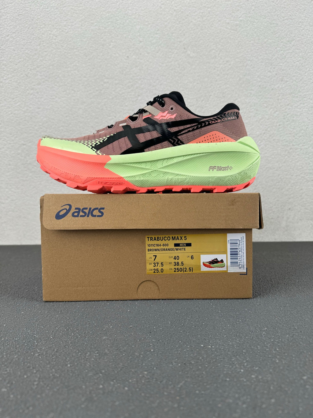 ASICS GEL-Trabuco 12 – Smokey Rose / Lime Green Trail Running Sneaker