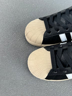 Adidas Originals Superstar – Black Suede / Cream Shell Toe Low-Top Sneaker