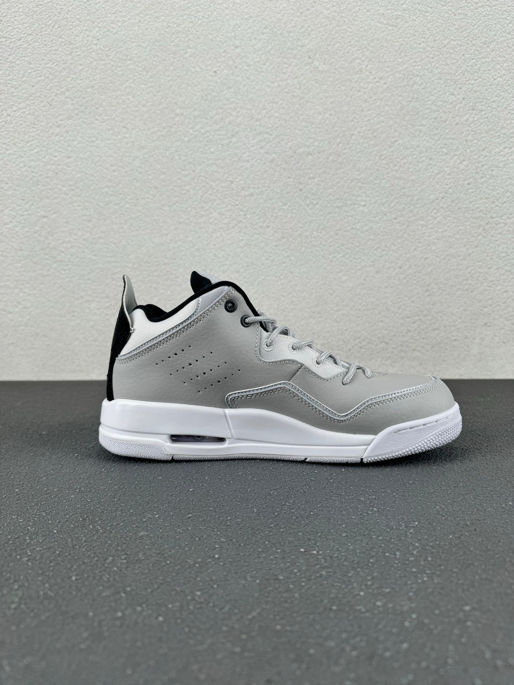 Nike AJ3Air Jordan Courtside 23 – Wolf Grey / White / Black Mid-Top Sneaker