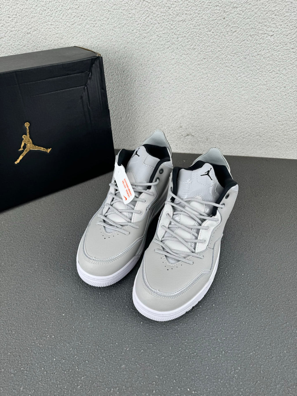 Nike AJ3Air Jordan Courtside 23 – Wolf Grey / White / Black Mid-Top Sneaker