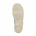 Cream Nike Air Force 1 outsole with circular tread on white background