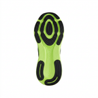 Neon-lime and black Nike outsole with segmented tread on white background